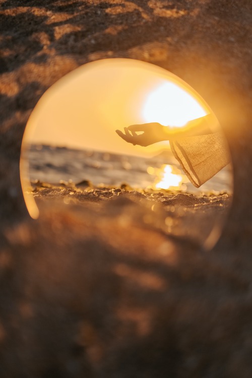 miroir sunset